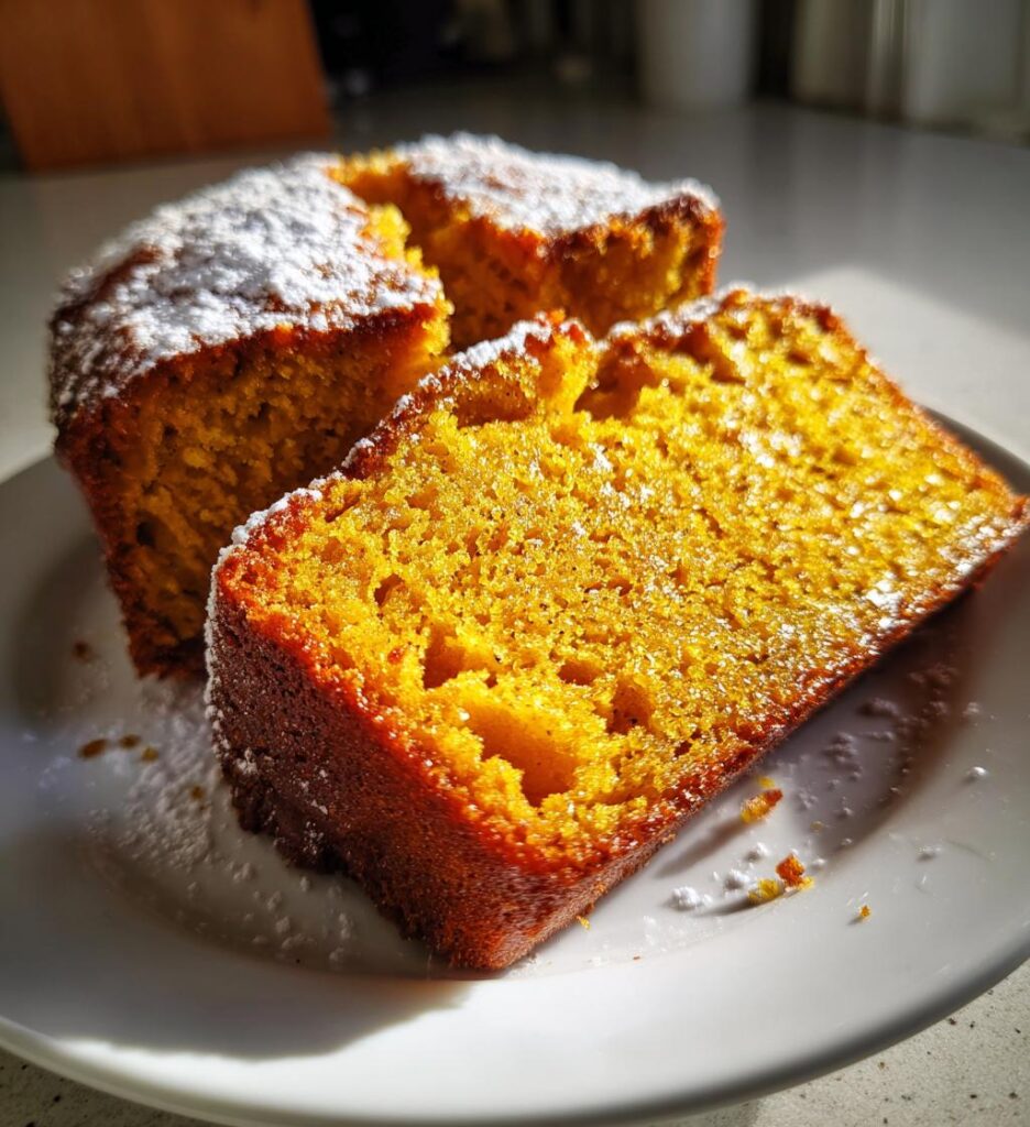 cake moelleux potimarron miel et epices