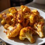 chou fleur roti au miel et curry halloumi