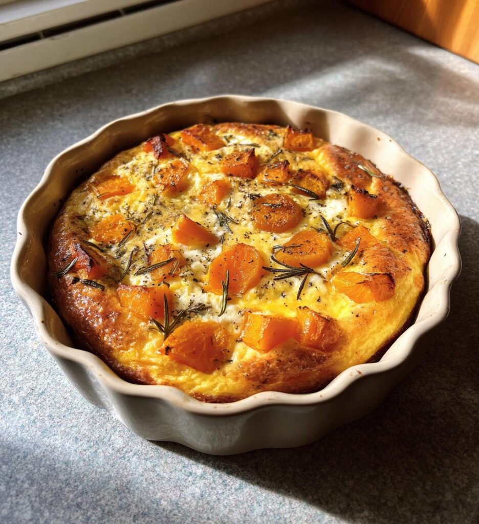 clafoutis sale butternut rotie ricotta romarin