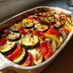 cocotte de legumes colores au chevre fondant