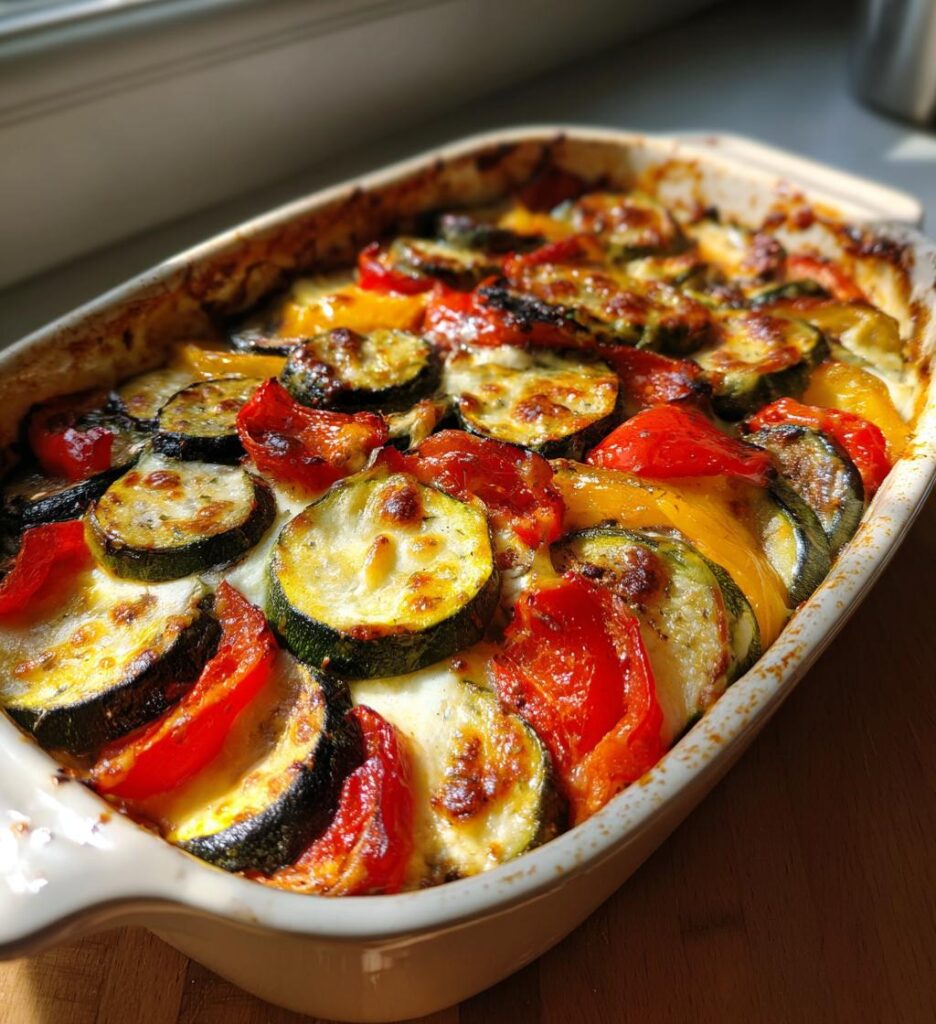 cocotte de legumes colores au chevre fondant