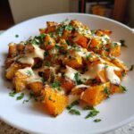 courge butternut rotie sauce cremeuse tahini