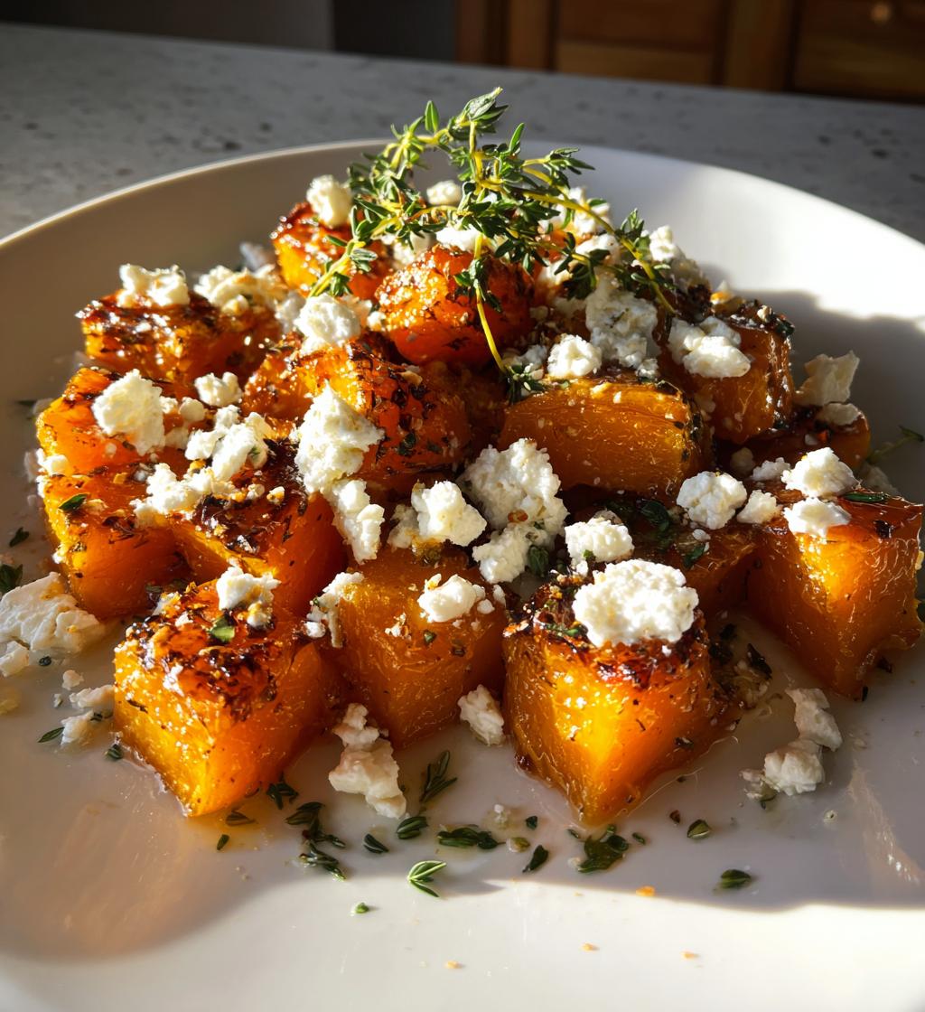 courge butternut rotie sirop derable chevre