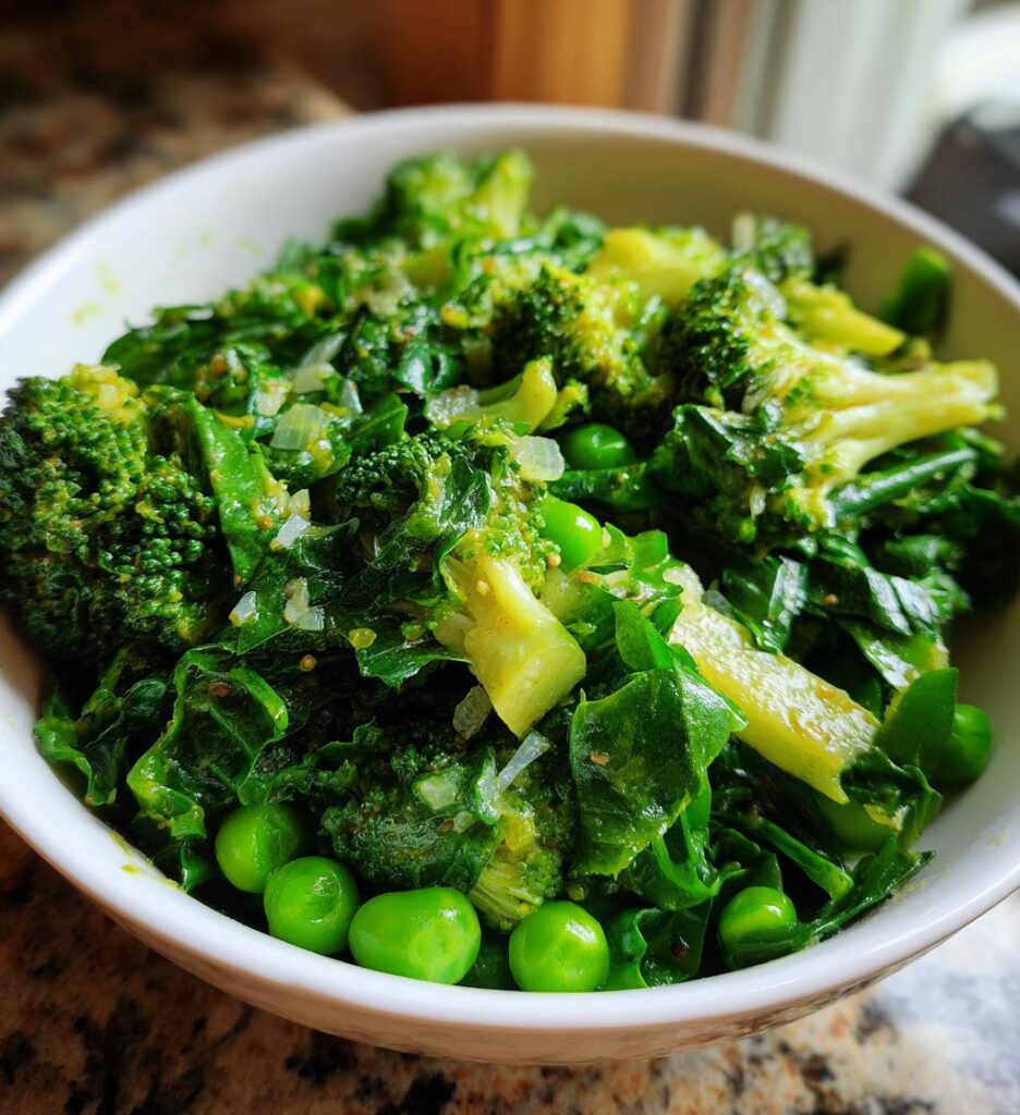 curry de brocoli epinards et pois