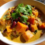 curry vegetarien de potimarron haricot rouge