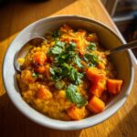 dahl de lentilles corail et patates douces