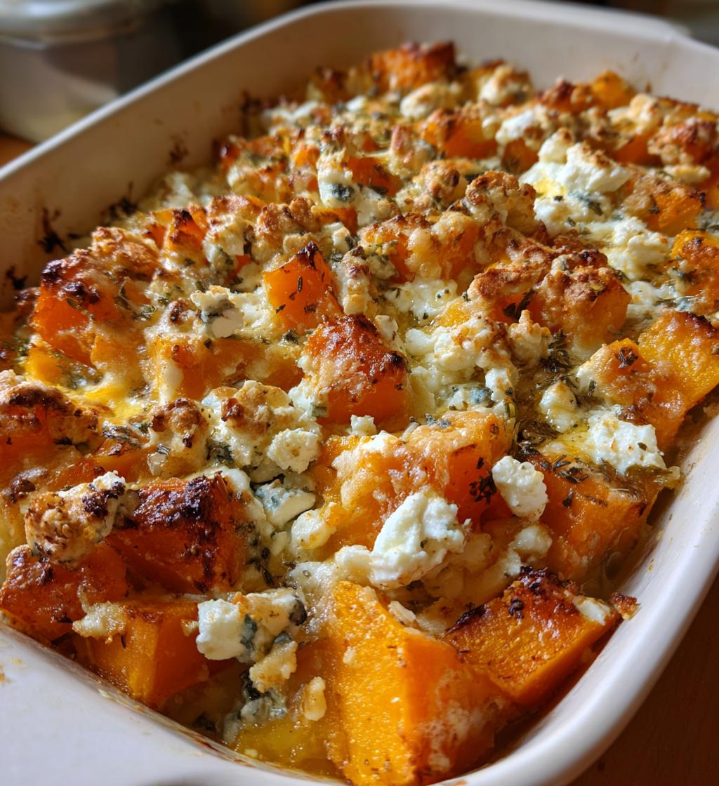 gratin butternut et chevre