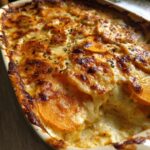 gratin fondant patates douces et pommes