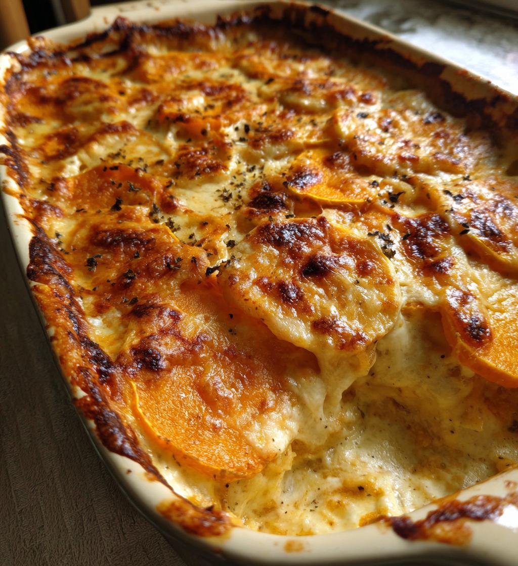 gratin fondant patates douces et pommes