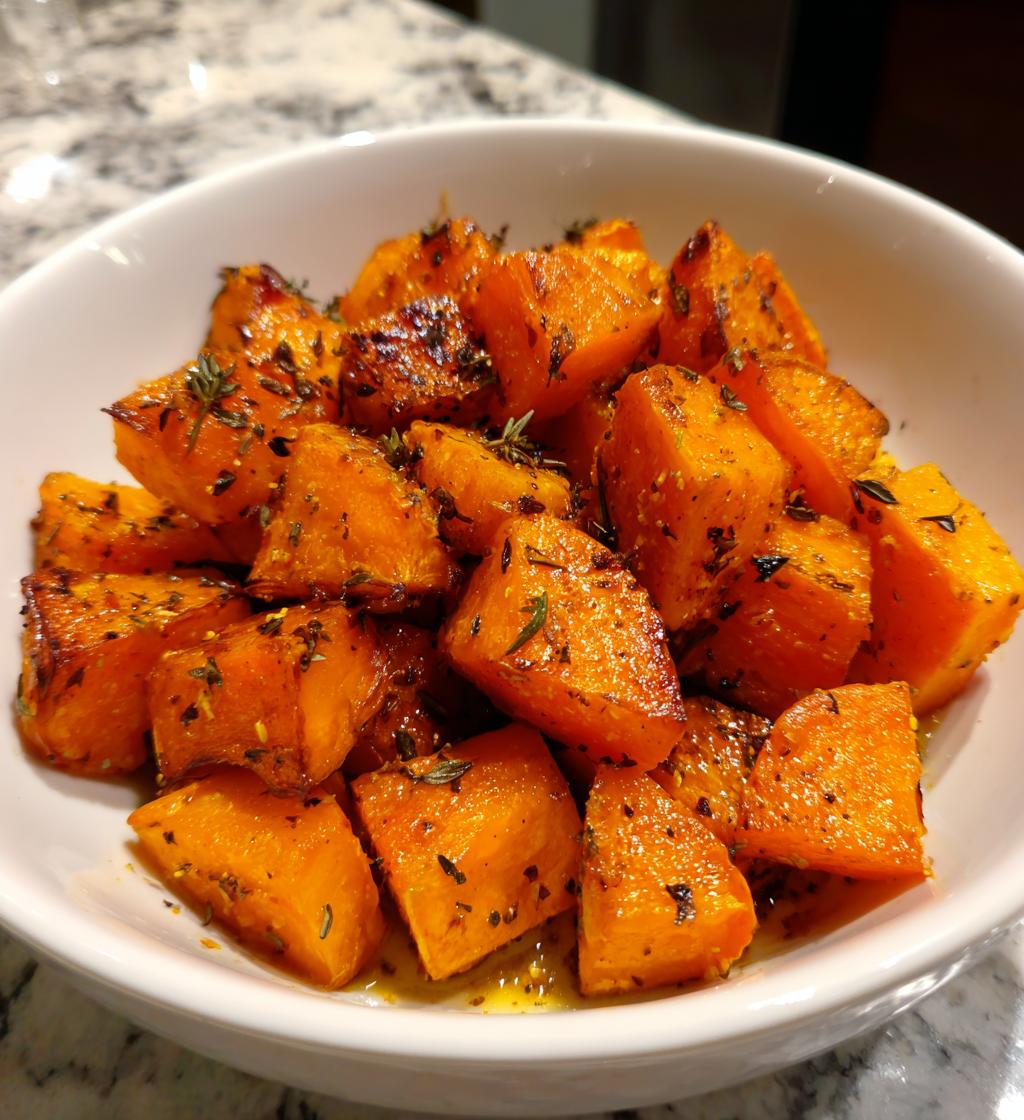 la courge butternut rotie