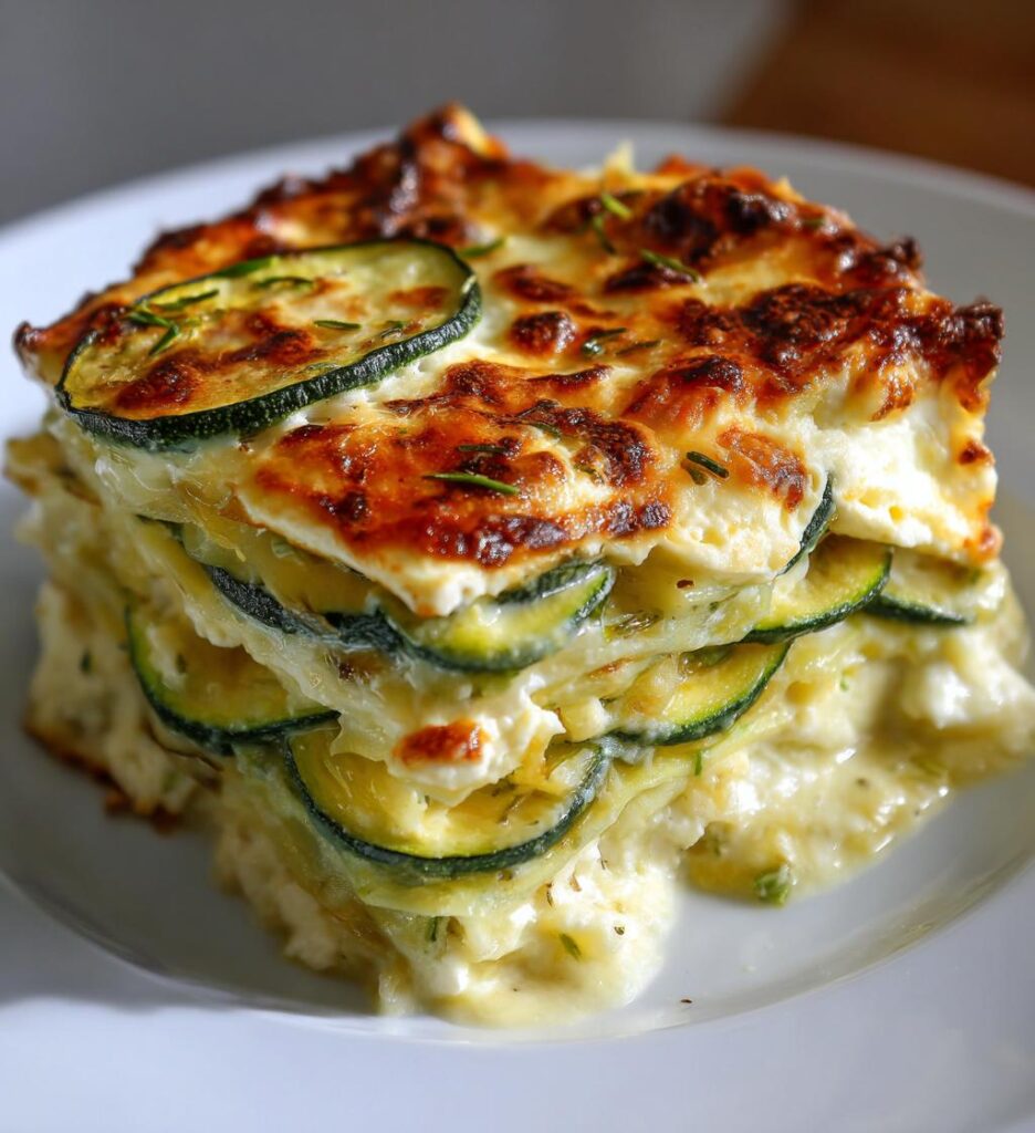 lasagnes courgettes feta