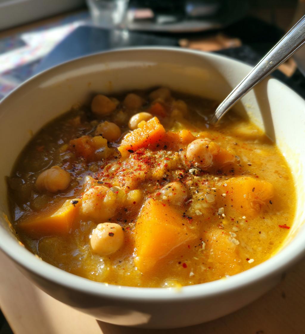 ragout automnal de pois chiches courge