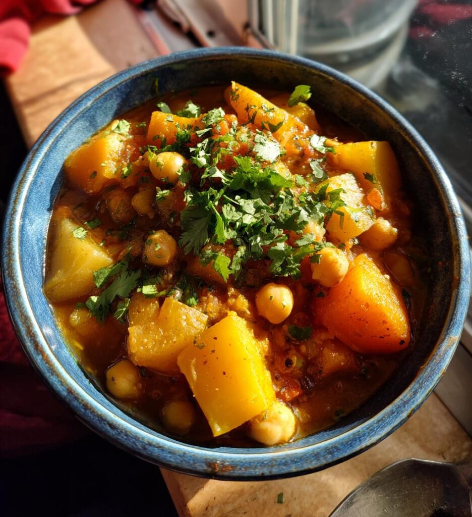 ragout de courge pommes terre pois chiches