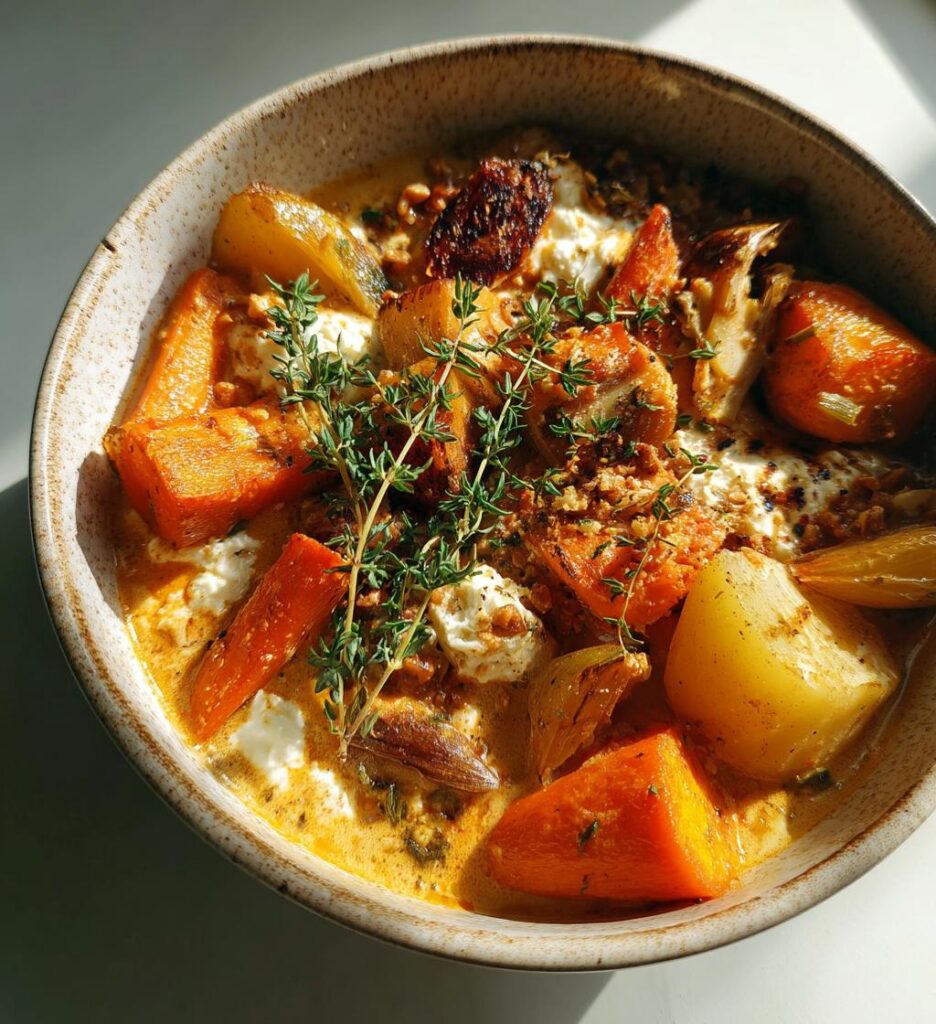 ragout de legumes dautomne sauce noix chevre