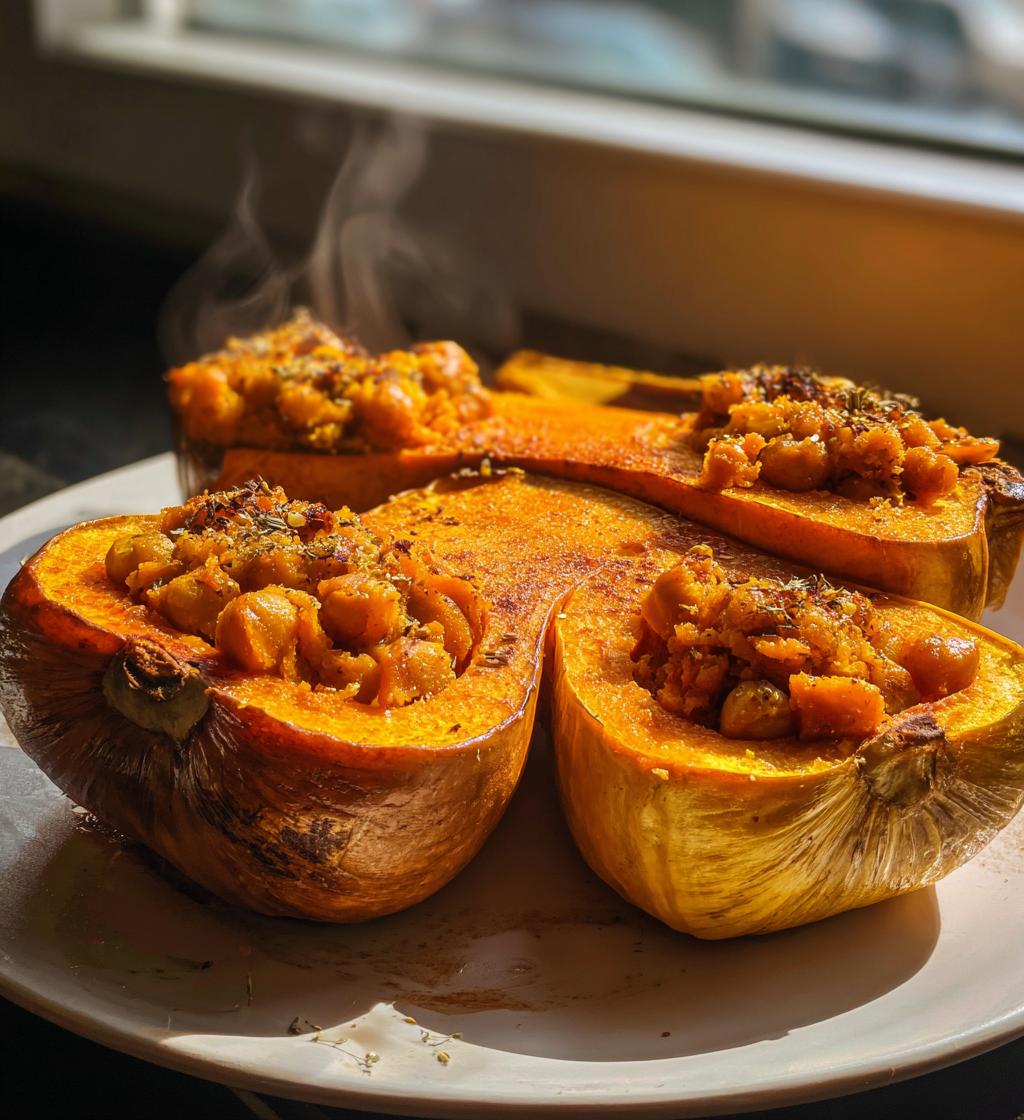 roti de butternut farcie legumineuses curry