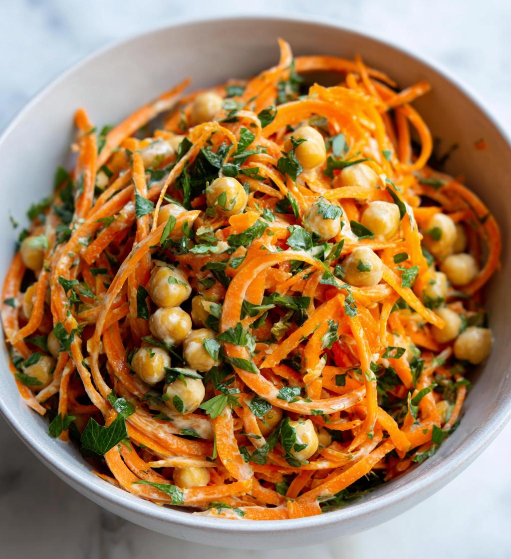 salade carottes pois chiches tahini