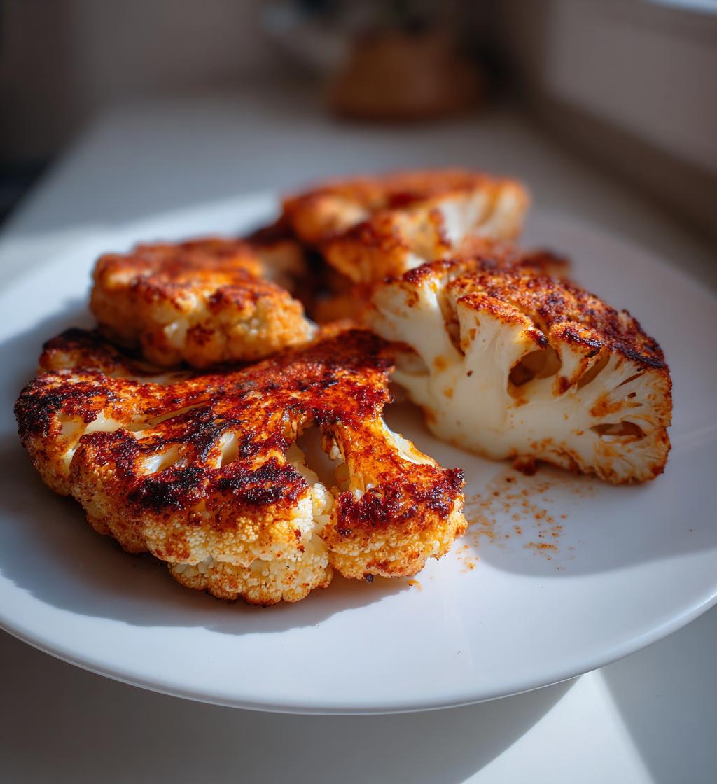 steaks de chou fleur roti