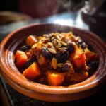 tajine de potiron pruneaux et amandes