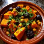 tajine gourmand patate douce pruneaux pois chiches