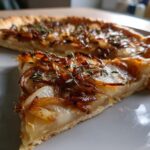 tarte rustique aux poires oignons caramelise