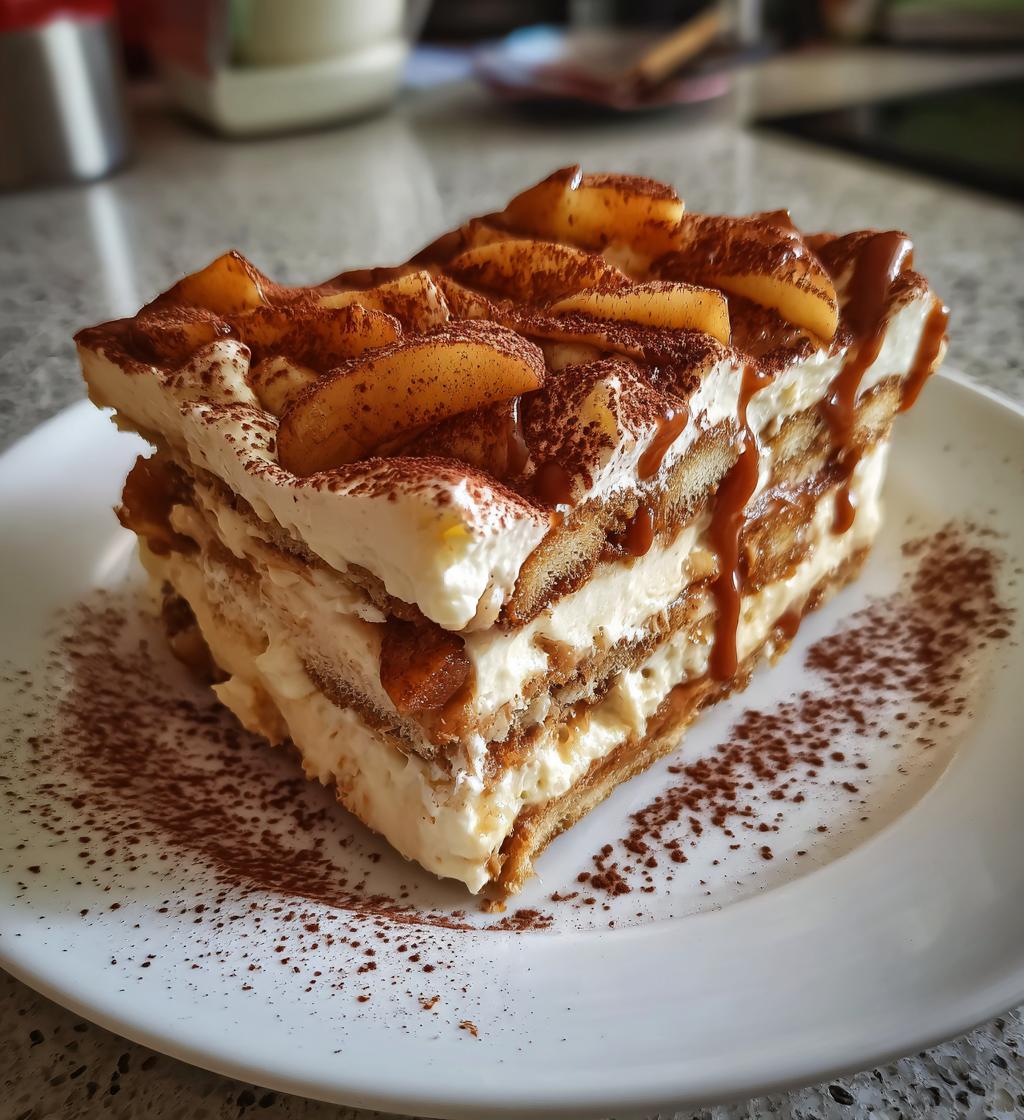 tiramisu caramel beurre sale pommes poelees
