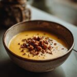 veloute magique de potimarron chataigne et noisettes grillees