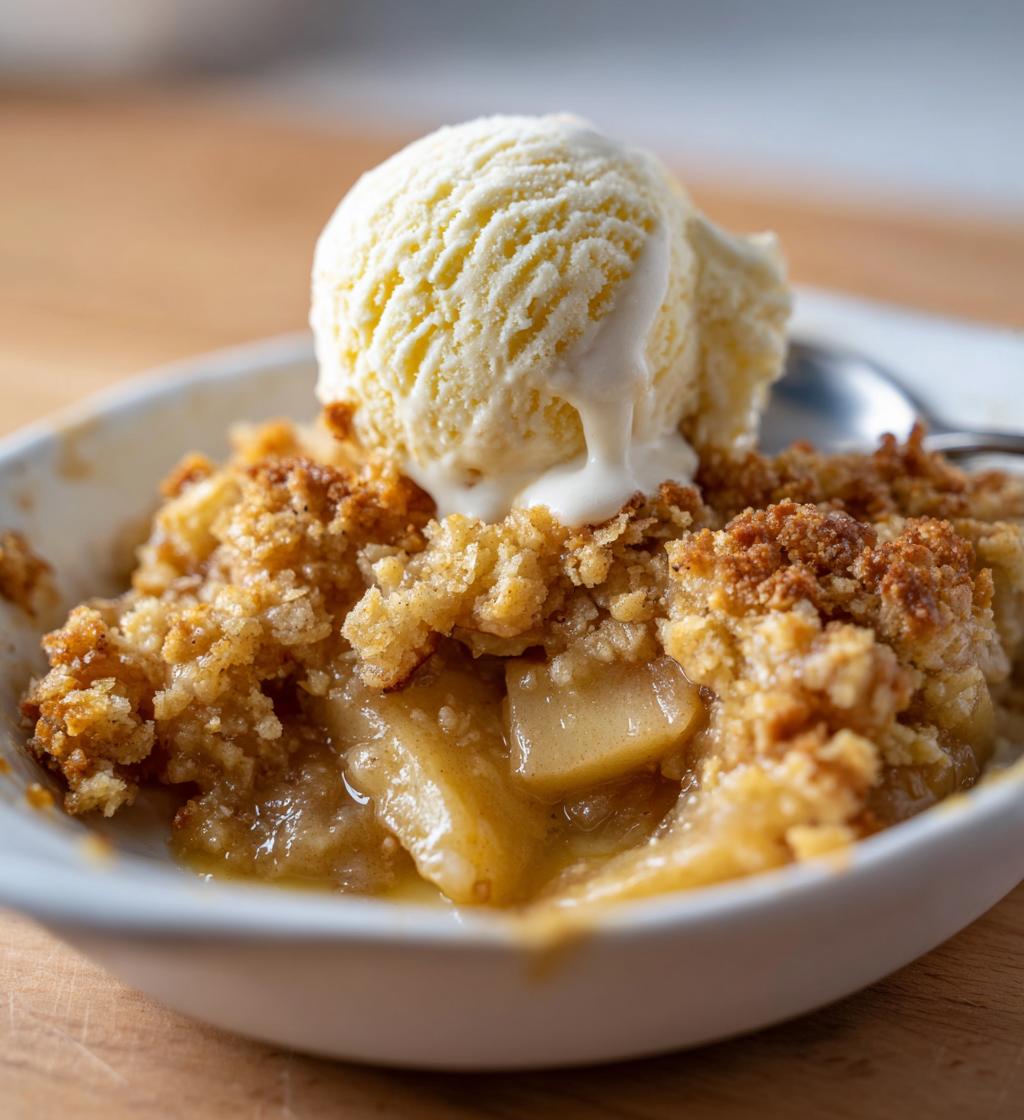 crumble pomme