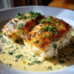 dos de cabillaud sauce