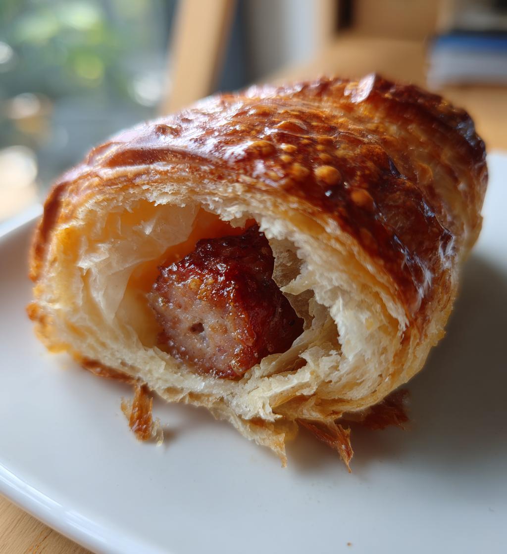 feuilleté saucisse