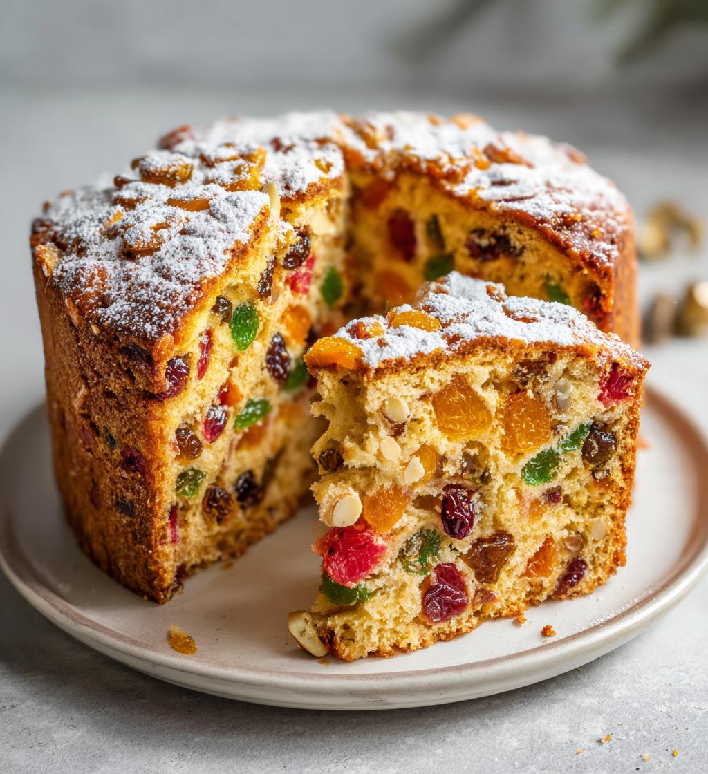 gateau aux fruits de noel
