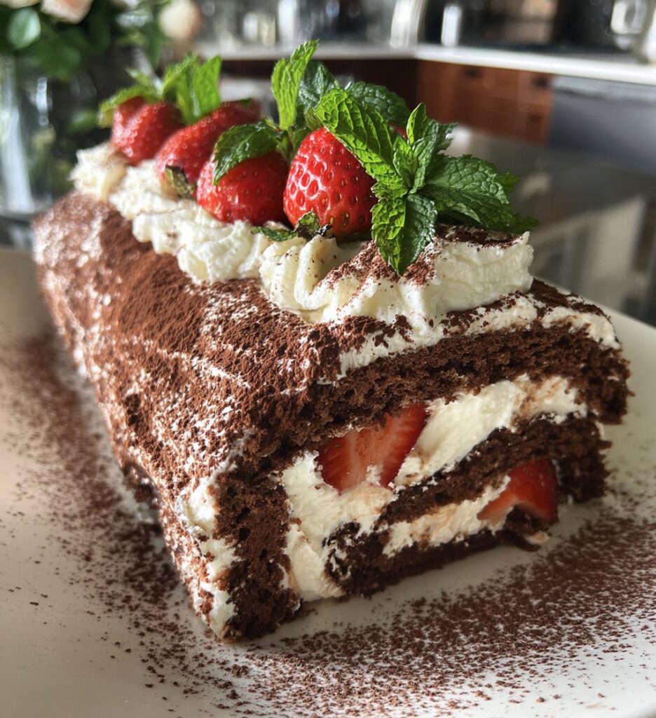 how to decorate a buche de noel