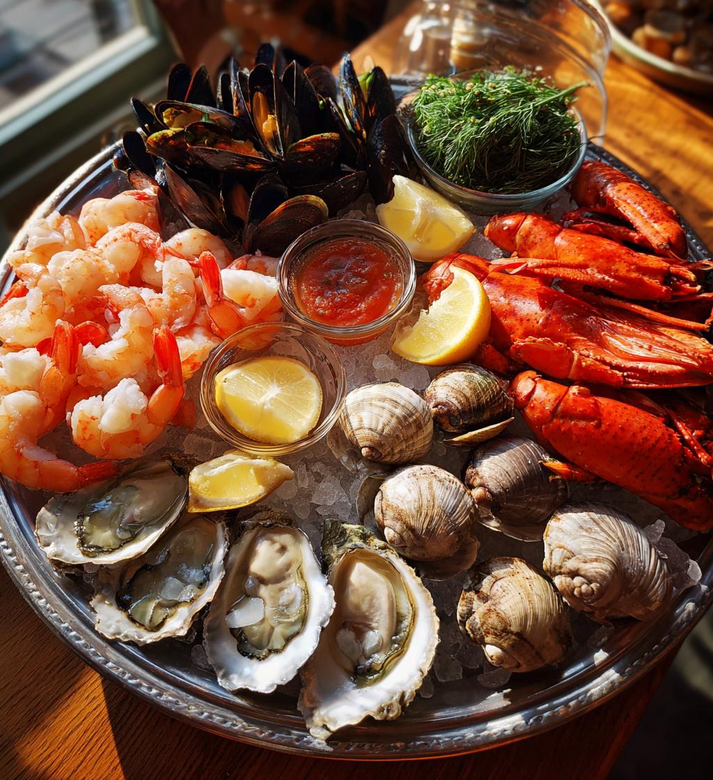 plateau de fruits de mer noel