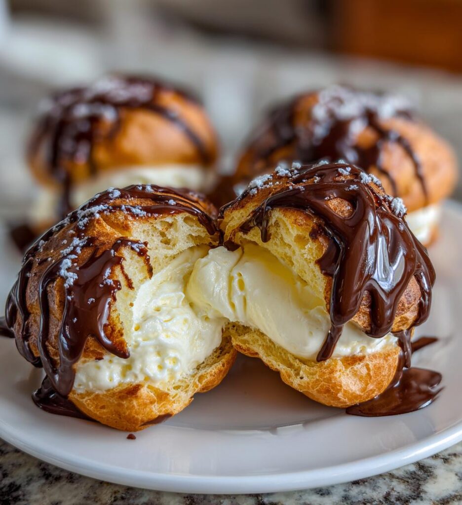 profiteroles au chocolat