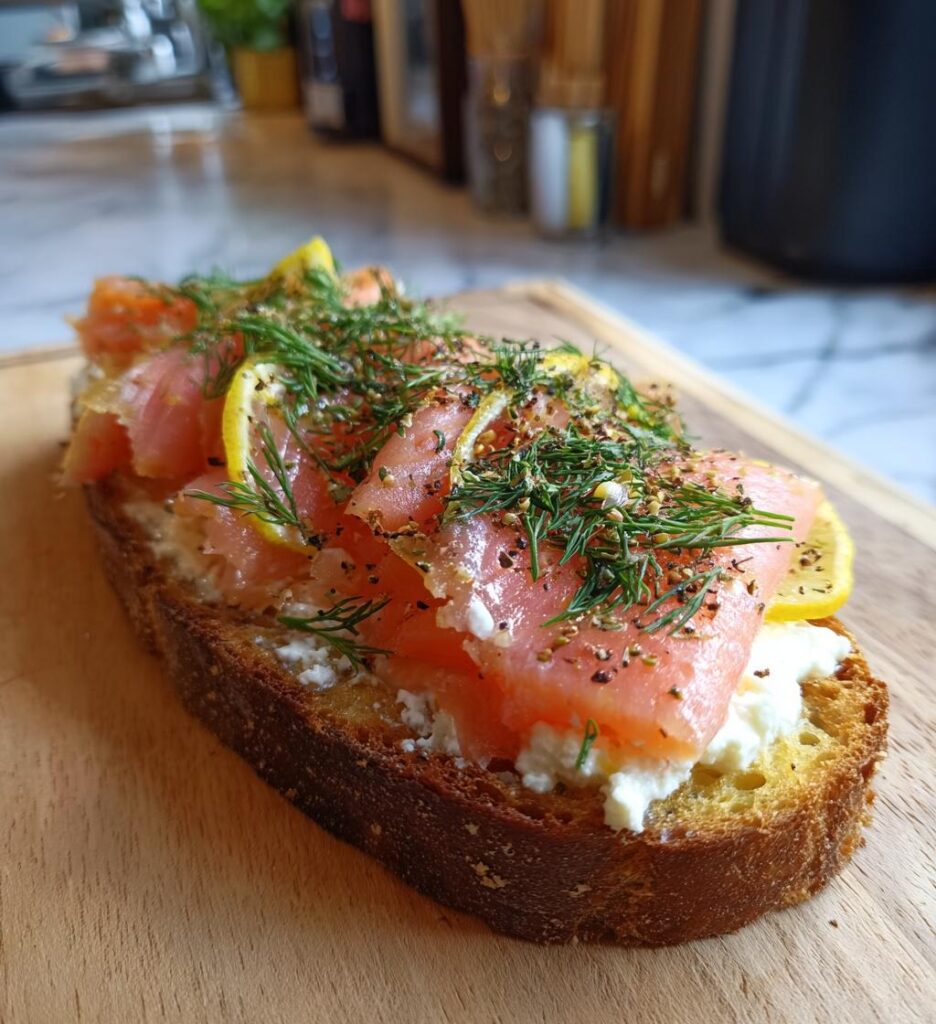 toast saumon fumé noel