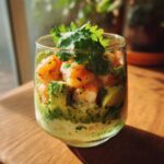 verrine avocat crevette