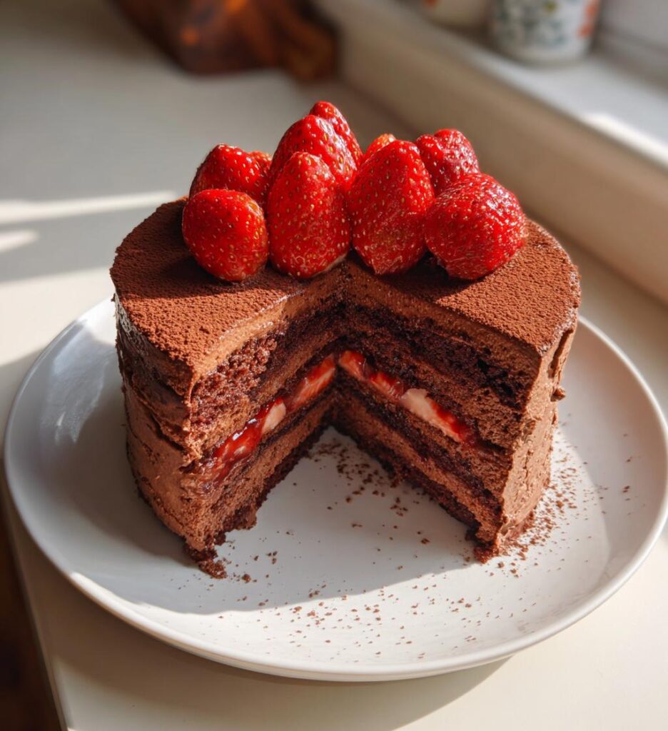 gâteau saint valentin