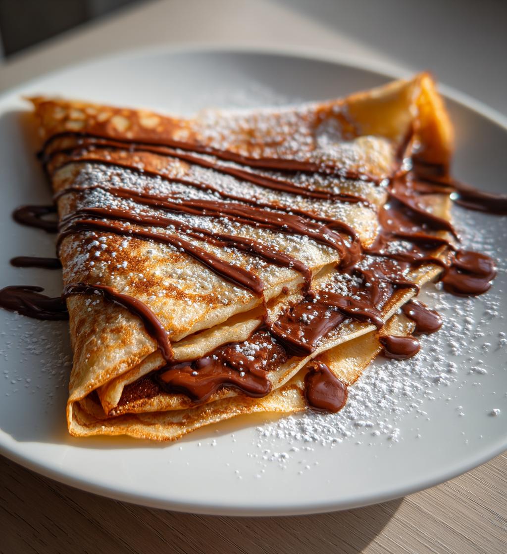 homemade chocolate crepes recipe