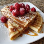 homemade crepes dessert