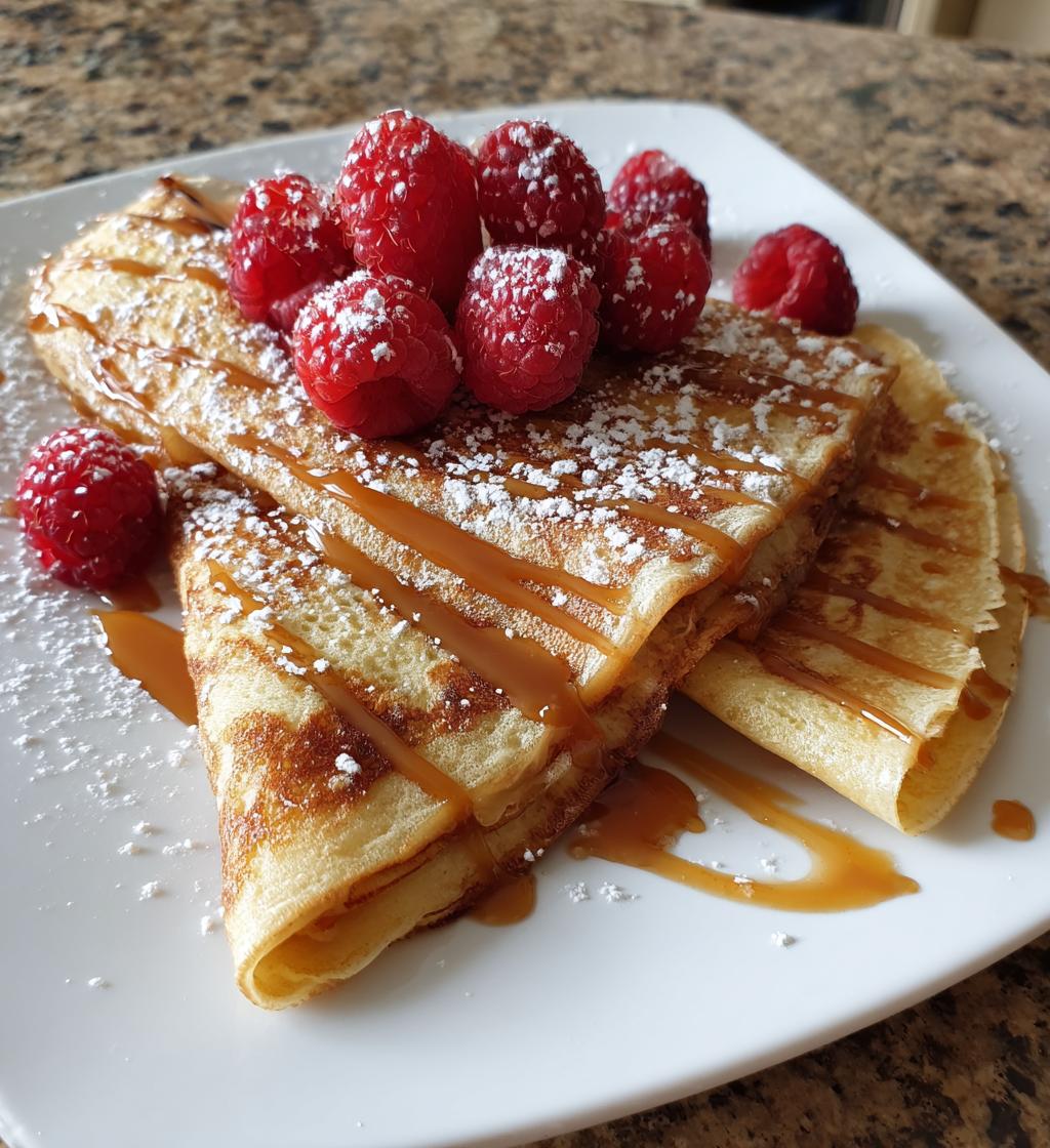 homemade crepes dessert