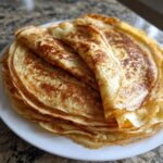 homemade crepes with cinnamon