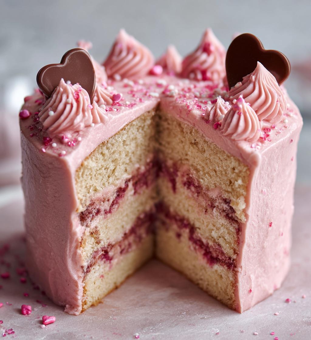 how to decorate a valentine cake