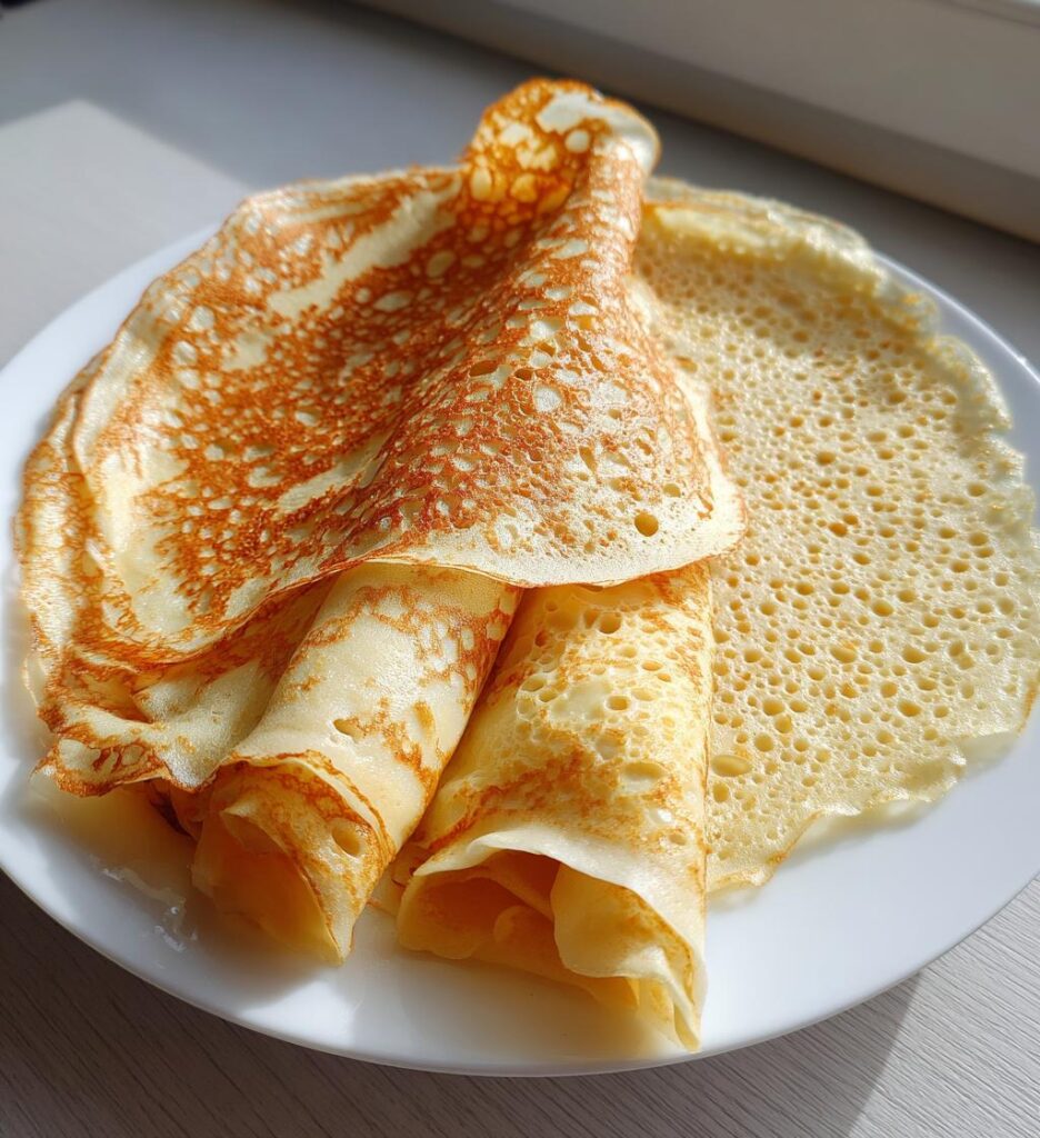 pâte à crêpes légère